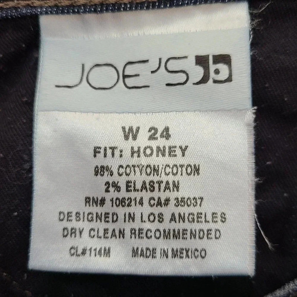 Joe's Jeans The Honey Booty Fit Denim Womens 24 Blue Marissa Wash Fading Bootcut - Picture 6 of 8